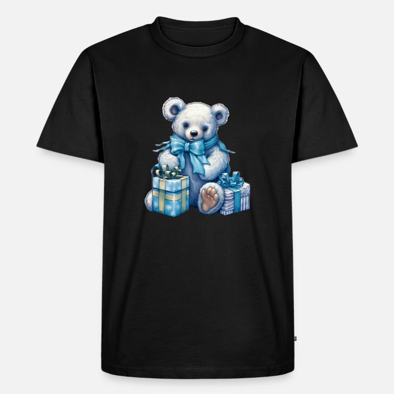 blue teddy 5 - Männer Premium Bio T-Shirt - Schwarz