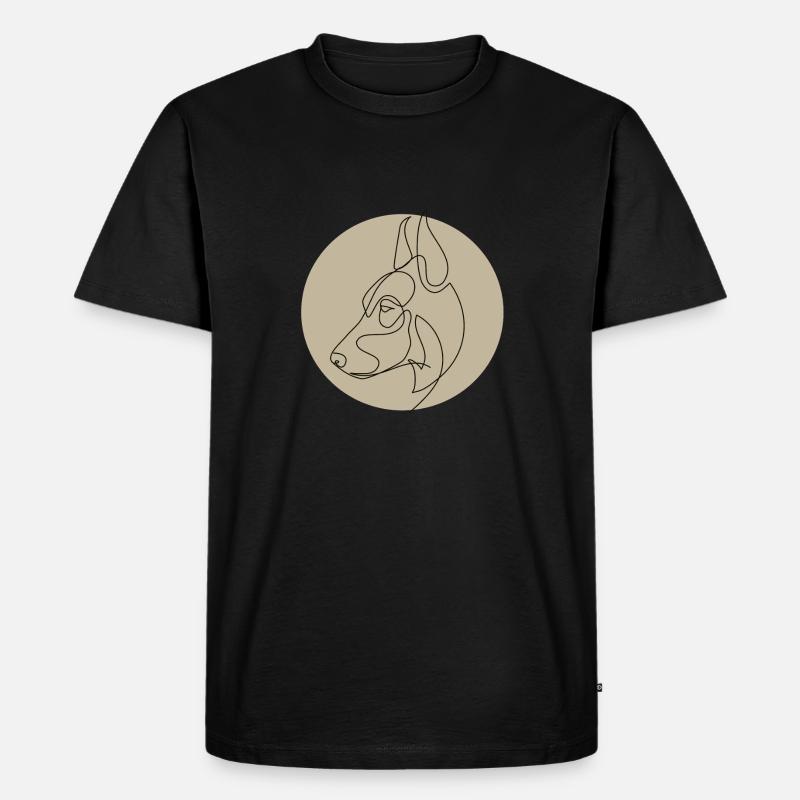 DOBERMANN - Männer Premium Bio T-Shirt - Schwarz