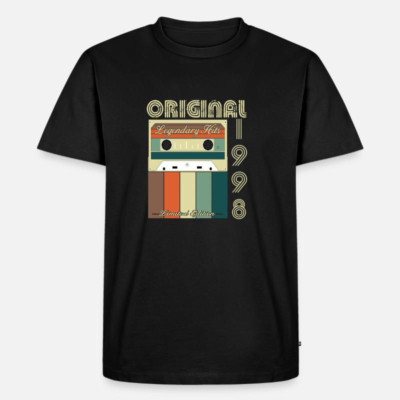 Legendäres Jubiläum 1998 - Männer Premium Bio T-Shirt - Schwarz