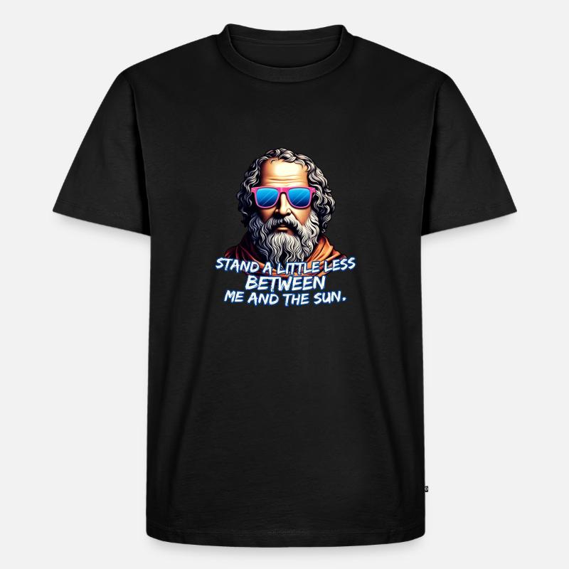 Cooles Diogenes Zitat - Männer Premium Bio T-Shirt - Schwarz