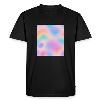L’œil dans l’abstraction - T-shirt Premium bio Homme - noir - Devant - Nico (187cm)