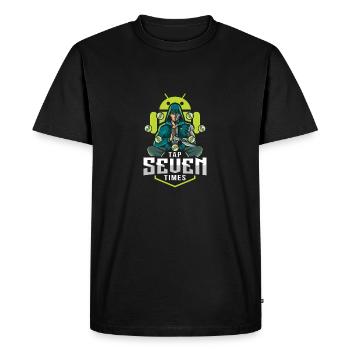 Android-Entwicklermodus - Männer Premium Bio T-Shirt - Schwarz - Vorne - Nico (187cm)