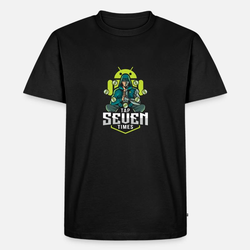 Android-Entwicklermodus - Männer Premium Bio T-Shirt - Schwarz
