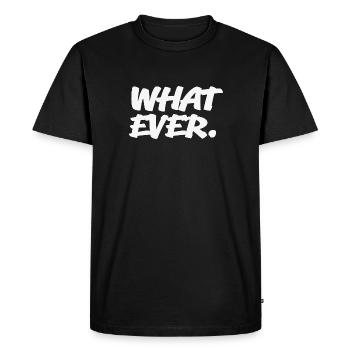 Peu importe - T-shirt Premium bio Homme - noir - Devant - Nico (187cm)