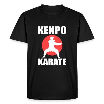 Karaté Autodéfense Arts Martiaux - T-shirt Premium bio Homme - noir - Devant - Nico (187cm)