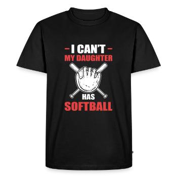 Softball Joueurs de softball - T-shirt Premium bio Homme - noir - Devant - Nico (187cm)