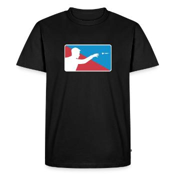 Dart Championship Meisterschaft - Darts Darter - Männer Premium Bio T-Shirt - Schwarz - Vorne - Nico (187cm)