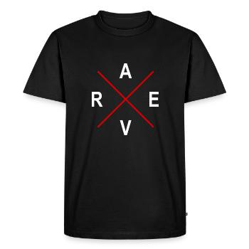 Rave - T-shirt Premium bio Homme - noir - Devant - Nico (187cm)