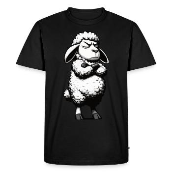 mouton berger de moutons éleveur de moutons troupeau de moutons - T-shirt Premium bio Homme - noir - Devant - Nico (187cm)