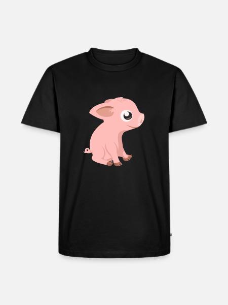porcin - T-shirt Premium bio Homme - noir