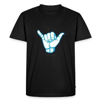 Surf - T-shirt Premium bio Homme - noir - Devant - Nico (187cm)