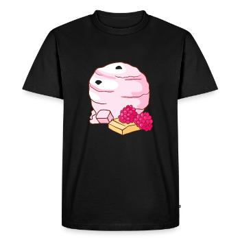 Crème glacée à la framboise crème glacée crème glacée crème glacée - T-shirt Premium bio Homme - noir - Devant - Nico (187cm)