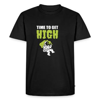 Obtenez un cadeau d’astronaute de haut niveau - T-shirt Premium bio Homme - noir - Devant - Nico (187cm)