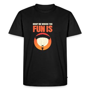 Let me drop sports lover gift - Men's Premium Organic T-Shirt - black - Front - Nico (187cm)