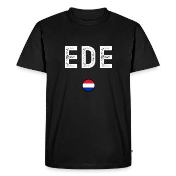 EDE - T-shirt Premium bio Homme - noir - Devant - Nico (187cm)