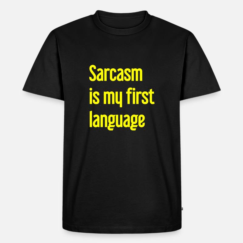 Sarkasmus-Profi - Männer Premium Bio T-Shirt - Schwarz