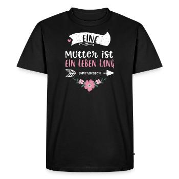 A mother is a lifelong and lifelong mother. - Men's Premium Organic T-Shirt - black - Front - Nico (187cm)
