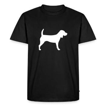 Beagle - Men's Premium Organic T-Shirt - black - Front - Nico (187cm)