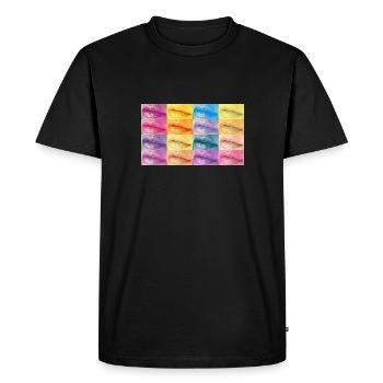 Lips 16er - Männer Premium Bio T-Shirt - Schwarz - Vorne - Nico (187cm)