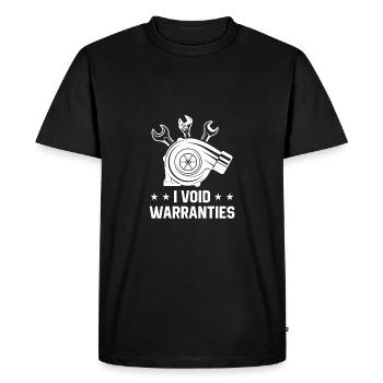 I Void Warranties Car Lover Mechanic Vehicle Techn - Men's Premium Organic T-Shirt - black - Front - Nico (187cm)
