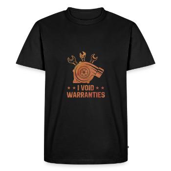 I Void Warranties Car Lover Mechanic Vehicle Techn - Men's Premium Organic T-Shirt - black - Front - Nico (187cm)