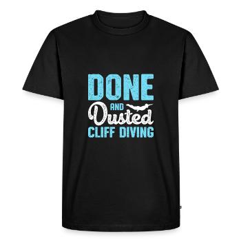 Done And Dusted Cliff Diving Cliff Diver Waterspor - Men's Premium Organic T-Shirt - black - Front - Nico (187cm)