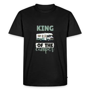 Camping-car pour amateurs de camping pour l’extérieur - T-shirt Premium bio Homme - noir - Devant - Nico (187cm)