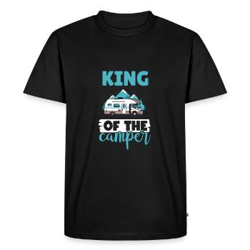 Camping-car pour amateurs de camping pour l’extérieur - T-shirt Premium bio Homme - noir - Devant - Nico (187cm)