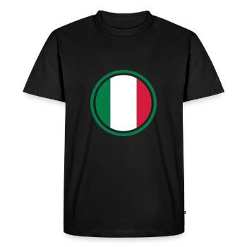 italyflag_3c - T-shirt Premium bio Homme - noir - Devant - Nico (187cm)