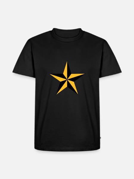 Nautical Star - Men's Premium Organic T-Shirt - black