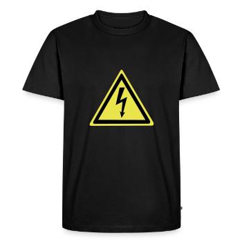 Haute tension - T-shirt Premium bio Homme - noir - Devant - Nico (187cm)