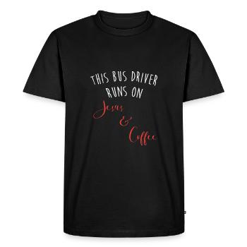 School Bus Driver School Bus - Men's Premium Organic T-Shirt - black - Front - Nico (187cm)