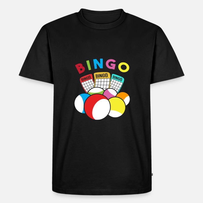 Bingo - Männer Premium Bio T-Shirt - Schwarz