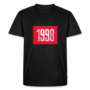 1998 - Men's Premium Organic T-Shirt - black - Front - Nico (187cm)