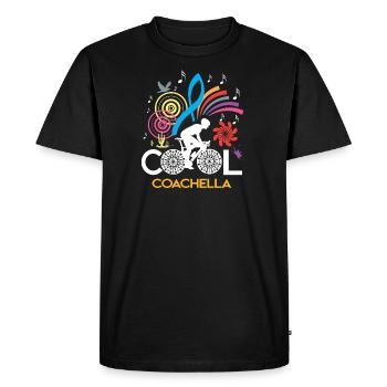 COACHELLA COOL AMATEURS DE VÉLO - T-shirt Premium bio Homme - noir - Devant - Nico (187cm)