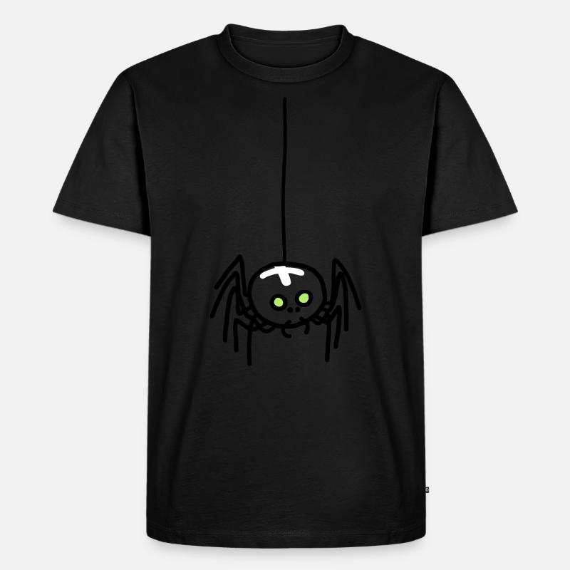 Kreuzspinne - Männer Premium Bio T-Shirt - Schwarz
