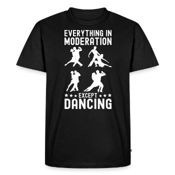 Danse Slogan Ballroom Couple Dance Dance Floor - T-shirt Premium bio Homme - noir - Devant - Nico (187cm)
