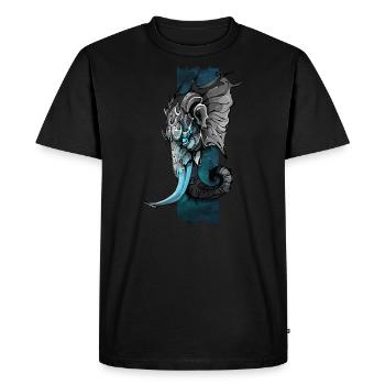 Elephant Majesty : à la découverte du monde de Majestic - T-shirt Premium bio Homme - noir - Devant - Nico (187cm)