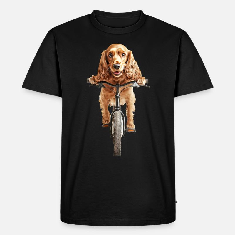 Cocker Spaniel - Männer Premium Bio T-Shirt - Schwarz
