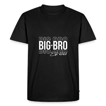 Big Bro Est 2024 - T-shirt Premium bio Homme - noir - Devant - Nico (187cm)