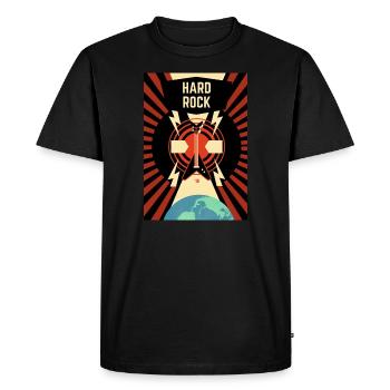 Hard rock - Men's Premium Organic T-Shirt - black - Front - Nico (187cm)