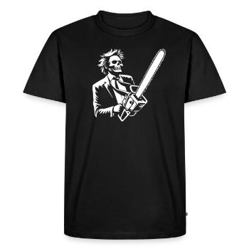 Vive la liberté ! - T-shirt Premium bio Homme - noir - Devant - Nico (187cm)