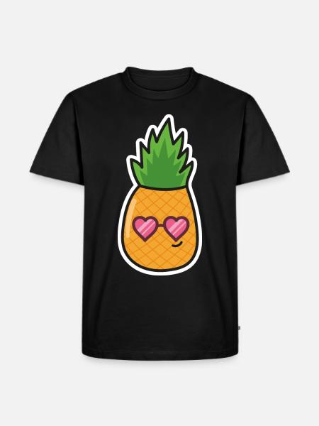 Pineapple - Men's Premium Organic T-Shirt - black