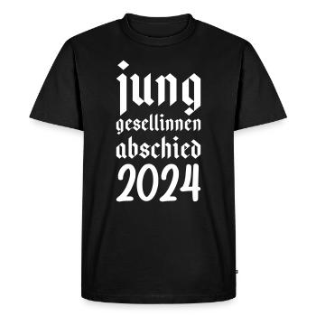 Hen Party 2024 Hen - Men's Premium Organic T-Shirt - black - Front - Nico (187cm)