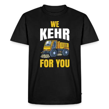 We kehr for you - Müllmann - Kehrmaschine - Männer Premium Bio T-Shirt - Schwarz - Vorne - Nico (187cm)