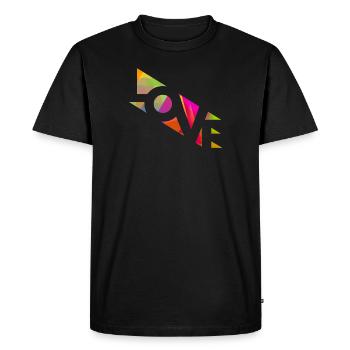 FOR THE LOVE OF IT - Men's Premium Organic T-Shirt - black - Front - Nico (187cm)