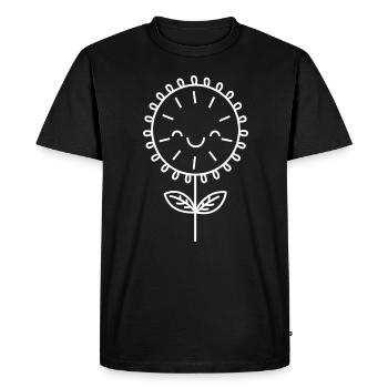 dandelion - Men's Premium Organic T-Shirt - black - Front - Nico (187cm)