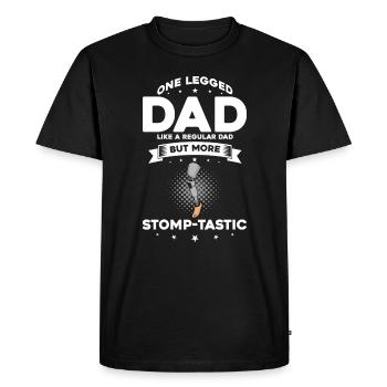 Artificial limb design for leg prosthesis - Men's Premium Organic T-Shirt - black - Front - Nico (187cm)