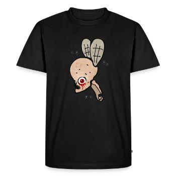 Mouche effrayante - T-shirt Premium bio Homme - noir - Devant - Nico (187cm)