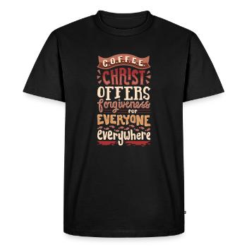 Pardon - T-shirt Premium bio Homme - noir - Devant - Nico (187cm)